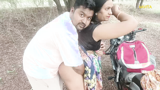 Cheating Bhabhi Bends Over Scooter in Jungle, Lover Slams Her Ass Doggy Style | XXX Video on AllSex.XXX