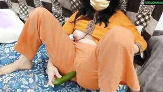 Filthy Desi Aunty Rams Juicy Cucumber in Wet Pussy and Gushes All Over MMS Video | XXX Video on AllSex.XXX
