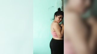 Slutty Desi MILF Strips Down And Shows Off Her Huge Sweaty Boobs In The Mirror | XXX Video on AllSex.XXX