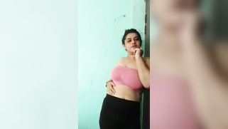 Slutty Desi MILF Strips Down And Shows Off Her Huge Sweaty Boobs In The Mirror | XXX Video on AllSex.XXX