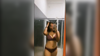 Curvy Indian Mama Gets Buck Naked And Bounces Her Fat Tits In Front Of Mirror | XXX Video on AllSex.XXX