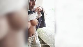 Kinky Hijab Hoe Flashing Her Perky Tits and Hairy Pussy to BF in Public Outdoor Fuck | XXX Video on AllSex.XXX