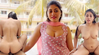 Kinky Bhabhi Tugs His Cock and Slobbers on It in Saree Dev Diwali Gift for Devar