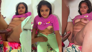 Village Desi Gal Trades Wet Blowjob and Handjob Her Tutor For Private English Tutoring