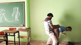Strict Desi Teacher Bends His Naughty Student Over the Desk and Fucks Her Rough