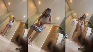 Perv Hotel Staff Secretly Films Chubby Desi Aunty Stripping Nude In Bathroom Spycam