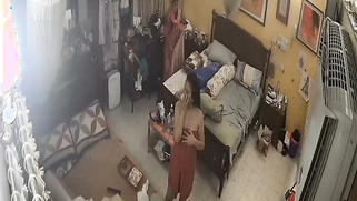 Sneaky CCTV Leak Catches Freaky Aunty Naked as Hell, Shaking Her Titties at Home | XXX Video on AllSex.XXX