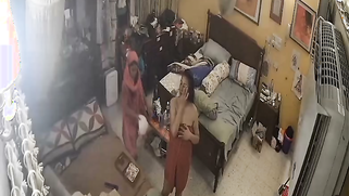 Sneaky CCTV Leak Catches Freaky Aunty Naked as Hell, Shaking Her Titties at Home | XXX Video on AllSex.XXX