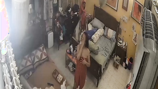 Sneaky CCTV Leak Catches Freaky Aunty Naked as Hell, Shaking Her Titties at Home | XXX Video on AllSex.XXX