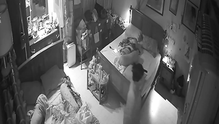 CCTV: Slutty Aunty Roams Bare-Naked Around Crib, Hacked Cam Films Every Inch Wet; Video Is Viral