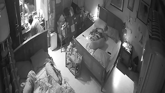 CCTV: Slutty Aunty Roams Bare-Naked Around Crib, Hacked Cam Films Every Inch Wet; Video Is Viral