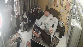 CCTV: Shameless Chubby Auntie Walks Around Fully Nude At Home, Hacked CCTV Cam Leaks It