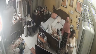 CCTV: Shameless Chubby Auntie Walks Around Fully Nude At Home, Hacked CCTV Cam Leaks It | XXX Video on AllSex.XXX