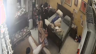 CCTV: Nasty Thicc Auntie Roams Bare-Ass Naked At Home, Leaked CCTV Footage Goes Viral