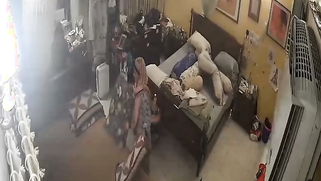 CCTV: Nasty Thicc Auntie Roams Bare-Ass Naked At Home, Leaked CCTV Footage Goes Viral | XXX Video on AllSex.XXX