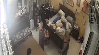 CCTV: Nasty Thicc Auntie Roams Bare-Ass Naked At Home, Leaked CCTV Footage Goes Viral