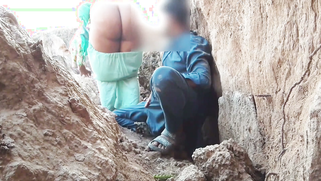 Pounding My Young Daughter-in-Law's Tight Pussy In the Ravine While Her Hubby Works