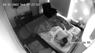 Suspicious Husband's CCTV Catches His Whore Desi Wife Fucking Her Lover Bareback; Video Is Viral