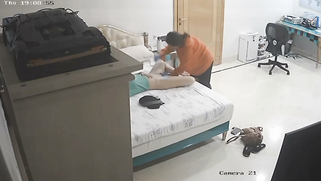CCTV: Cute 19yo. Desi Girl Showing Her Twat To Own Mother Doing Waxing; Video Is Viral