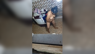 Video Is Viral - Perv Nephew Hides Sneaky Cam at Auntie's Shower, Jerks His Dick to Her Nude Ass