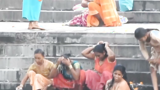 Dirty Voyeur Records Slutty Aunties Bathing Nude And Flashing Big Boobs At Ganga | XXX Video on AllSex.XXX