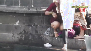 Sneaky Perv Catches Thick Desi Aunties Flashing Their Massive Tits At Ganga River | XXX Video on AllSex.XXX