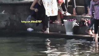 Sneaky Perv Catches Thick Desi Aunties Flashing Their Massive Tits At Ganga River | XXX Video on AllSex.XXX