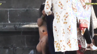 Sneaky Perv Catches Thick Desi Aunties Flashing Their Massive Tits At Ganga River | XXX Video on AllSex.XXX