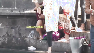 Sneaky Perv Catches Thick Desi Aunties Flashing Their Massive Tits At Ganga River | XXX Video on AllSex.XXX