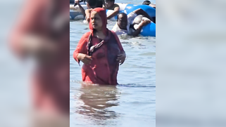Horny Voyeur Spies On Busty Aunties Skinny Dipping And Bouncing Big Tits On Beach | XXX Video on AllSex.XXX