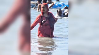 Horny Voyeur Spies On Busty Aunties Skinny Dipping And Bouncing Big Tits On Beach | XXX Video on AllSex.XXX