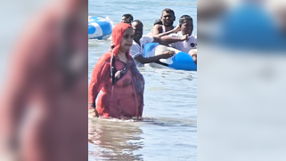 Horny Voyeur Spies On Busty Aunties Skinny Dipping And Bouncing Big Tits On Beach | XXX Video on AllSex.XXX