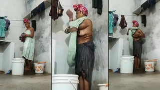 Sneaky Little Shit Hides Spy Cam and Spies on His Big Titty MILF Mom Showering - CCTV Leaked
