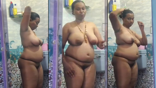 Horny Stepson Hides CCTV in Bathroom Catching Mommy's Massive Melons Soaped Up