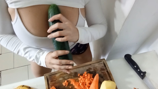 Desperate Desi Bitch Stuffs Huge Veggie in Her Wet Pussy Cause She Needed Dick So Bad | XXX Video on AllSex.XXX