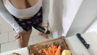 Desperate Desi Bitch Stuffs Huge Veggie in Her Wet Pussy Cause She Needed Dick So Bad | XXX Video on AllSex.XXX