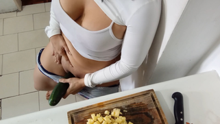Desperate Desi Bitch Stuffs Huge Veggie in Her Wet Pussy Cause She Needed Dick So Bad | XXX Video on AllSex.XXX