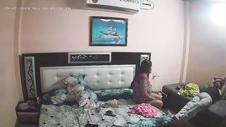 Horny Desi Wifey Slips Off Her Silky Satin Salwar and Flaunts Huge Bare Tits on CCTV | XXX Video on AllSex.XXX