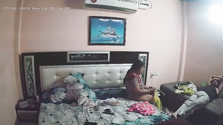 Horny Desi Wifey Slips Off Her Silky Satin Salwar and Flaunts Huge Bare Tits on CCTV | XXX Video on AllSex.XXX
