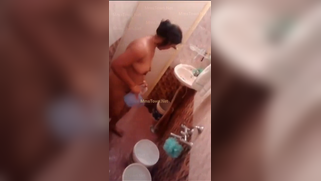 Big Titty Desi Mommy Filmed Butt Naked Scrubbing Her Massive Jugs On Hidden Shower Cam | XXX Video on AllSex.XXX
