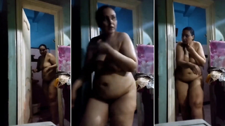 Sneaky Little Perv Catches His Desi MILF Mom Topless Flashing Huge Melons On CCTV Cam; Leaked