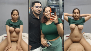 Horny Tamil Wifey Rides His Fat Cock Moaning Like a Slut While Flashing Big Tits