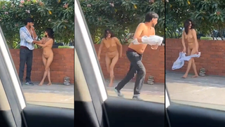Jealousy Drove This Desi Slut to Strip Buck Naked on a Crowded Mumbai Street Corner