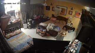 Leaked CCTV Footage of Nasty Desi Wife Ditching Satin Salwar for Full Nude Show