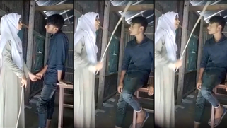 Sneaky Niqab Auntie Slurps Her Nephew's Fat Dick In The Park Hiding From Eyes | XXX Video on AllSex.XXX