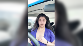 Leaked Private Clip Of Rich Desi Lawyer Bitch Flashing Juicy Tits And Fat Ass In A Car In A Busy Parking Lot | XXX Video on AllSex.XXX
