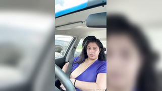 Leaked Private Clip Of Rich Desi Lawyer Bitch Flashing Juicy Tits And Fat Ass In A Car In A Busy Parking Lot | XXX Video on AllSex.XXX