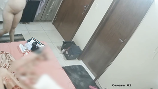 Preggo Bhabhi Flashes Her Fat Tits Changing Dress While Stepson Watches on CCTV Cam | XXX Video on AllSex.XXX