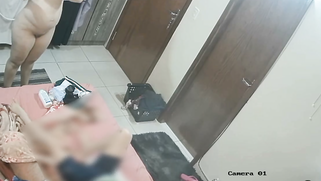 Preggo Bhabhi Flashes Her Fat Tits Changing Dress While Stepson Watches on CCTV Cam | XXX Video on AllSex.XXX