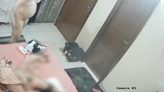 Preggo Bhabhi Flashes Her Fat Tits Changing Dress While Stepson Watches on CCTV Cam | XXX Video on AllSex.XXX